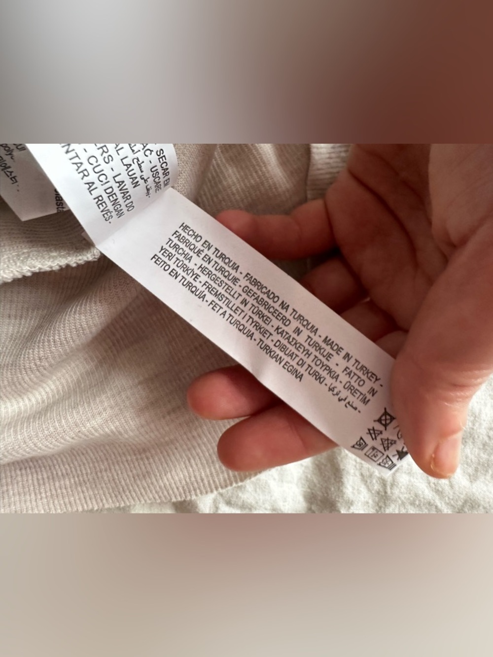 Zara Beige Sleeveless Turtleneck Knit Top Size S Minimal Rib Collar Sweater - Picture 7 of 14